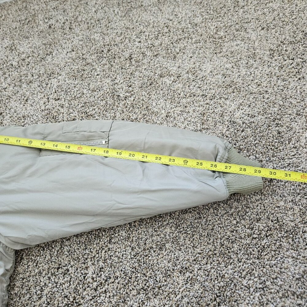 NWT Blank NYC Bomber Style Jacket Coat Pale Green Trendy Sz Small Oversized - Picture 16 of 16